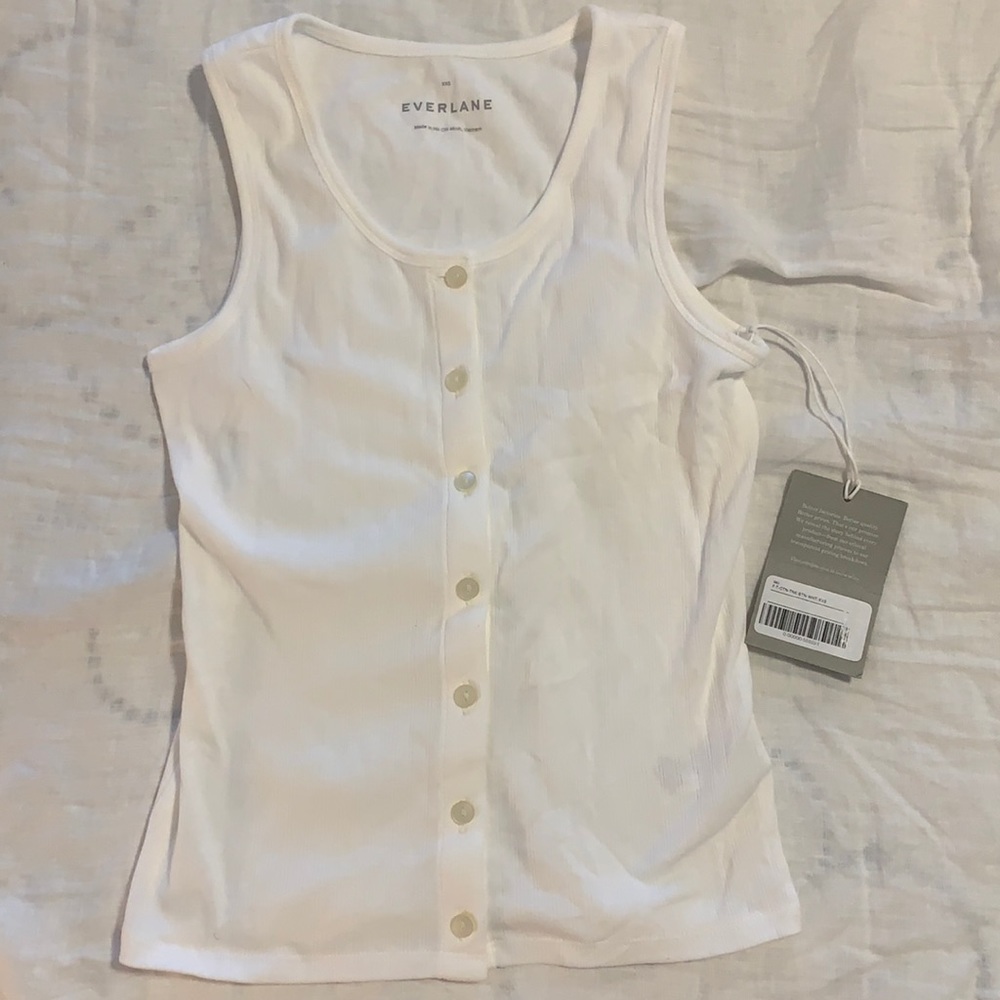 Everlane NWT button up tank